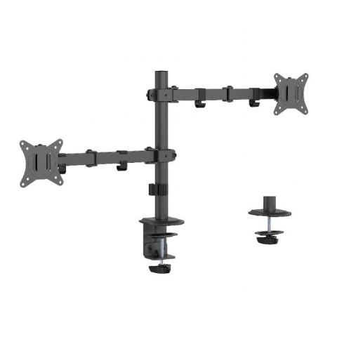 Ramię biurkowe na 2 monitory 17-32 cale 9kg Gembird