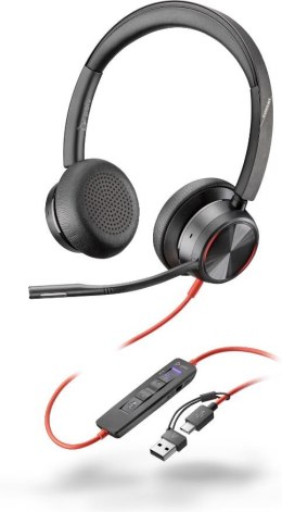 Słuchawki Blackwire 8225 Stereo USB-C/A MS-Teams 8X225AA POLY