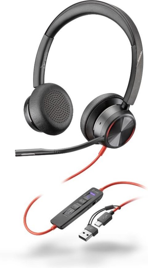 Słuchawki Blackwire 8225 Stereo USB-C/A MS-Teams 8X225AA POLY