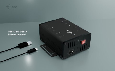 !i-tec USB-C/USB-A Metal Charging + data HUB 15W per port 10x USB-C I-tec !i-tec USB-C/USB-A Metal Charging + data HUB 15W per port 10x USB-C I-tec