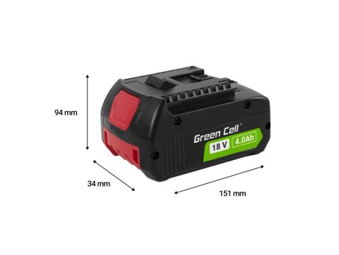 Bateria do Bosch GBA 18V 4Ah zamiennik GBA 1600Z00038 Green Cell Bateria do Bosch GBA 18V 4Ah zamiennik GBA 1600Z00038 Green Cell