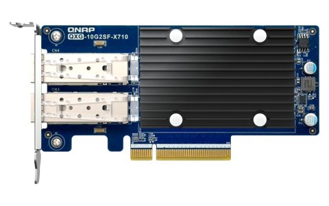 Dwuportowa sieciowa karta rozszerzeń QXG-10G2SF-X710 10GbE d-p SFP+ network expand card QNAP Dwuportowa sieciowa karta rozszerzeń QXG-10G2SF-X710 10GbE d-p SFP+ network expand card QNAP