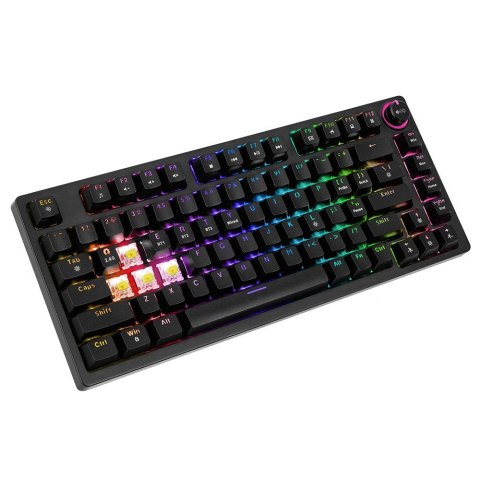 Klawiatura mechaniczna bezprzewodowa PHENIX Gateron Yellow Pro, ABS Savio