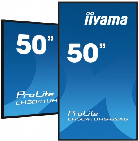 Monitor 50 cali LH5041UHS-B2 VA,4K,24/7,LAN,USB,HDMI IIYAMA