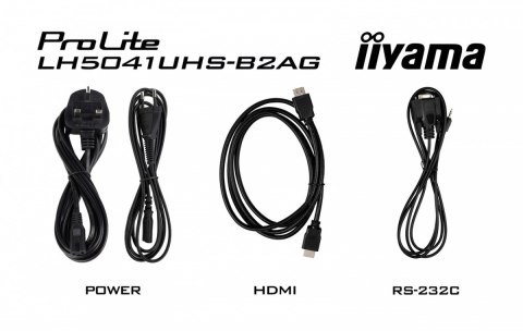 Monitor 50 cali LH5041UHS-B2 VA,4K,24/7,LAN,USB,HDMI IIYAMA