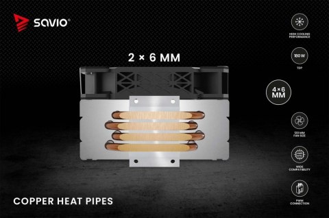 Chłodzenie procesora CPU Vortex X2 ARGB Savio