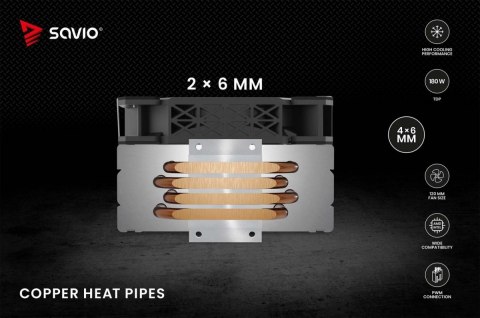 Chłodzenie procesora CPU Vortex X2 Savio