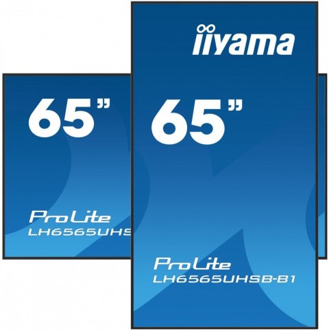 *IIYAMA 65&#39;LH6565UHSB-B1, 24/7,IPS,ANDROID.11,4K,800cd, iiSignage2, SDM, 2x HDMI, DP, 2x USB,2x 10W, RJ45, WiFi, 4/32GB, PIO IIYAMA