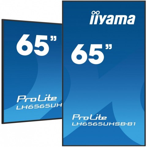 *IIYAMA 65&#39;LH6565UHSB-B1, 24/7,IPS,ANDROID.11,4K,800cd, iiSignage2, SDM, 2x HDMI, DP, 2x USB,2x 10W, RJ45, WiFi, 4/32GB, PIO IIYAMA