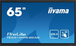 Monitor interaktywny 65 cali TE6514MIS-B2AG, INFRARED,50pkt,VA,4K, 7H,WiFi,MIC,USB, ANDROID 13, Google EDLA IIYAMA