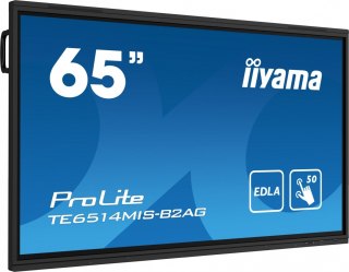 Monitor interaktywny 65 cali TE6514MIS-B2AG, INFRARED,50pkt,VA,4K, 7H,WiFi,MIC,USB, ANDROID 13, Google EDLA IIYAMA