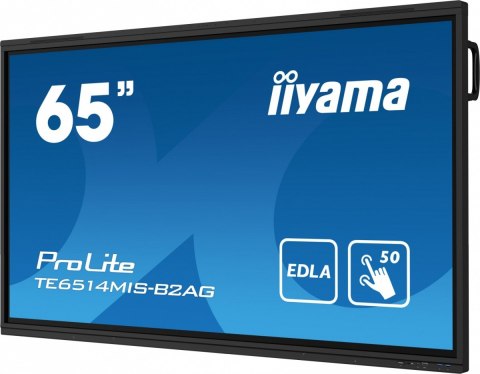 Monitor interaktywny 65 cali TE6514MIS-B2AG, INFRARED,50pkt,VA,4K, 7H,WiFi,MIC,USB, ANDROID 13, Google EDLA IIYAMA