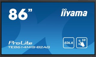 Monitor interaktywny 86 cali TE8614MIS-B2, INFRARED,50pkt,VA,4K, 7H,WiFi,MIC,USB ANDROID 13, Google EDLA IIYAMA
