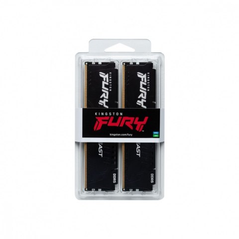 Pamięć DDR5 Fury Beast 64GB(2*32GB)/6400 CL32 XMP czarna Kingston