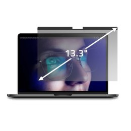 Filtr prywatyzujący RODO do MacBook Air 13.6 cala | Magnetyczny | Ochrona wzroku Qoltec