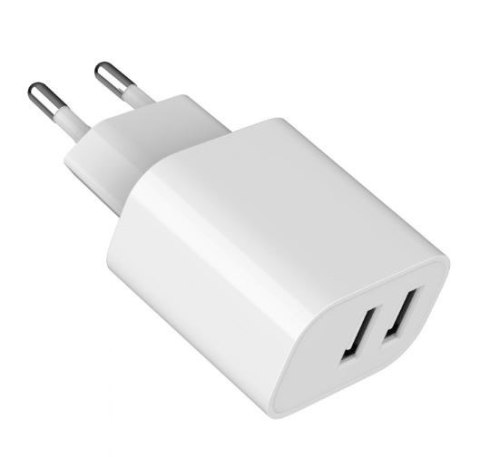 Ładowarka USB-Ax2 2.4A biała Gembird