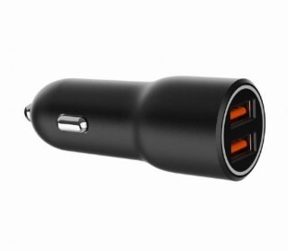 Ładowarka samochodowa 2xUSB-A QC3.0 36W czarna Gembird