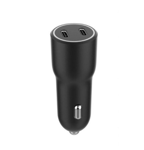 Ładowarka samochodowa 2xUSB-C PD 40W czarna Gembird