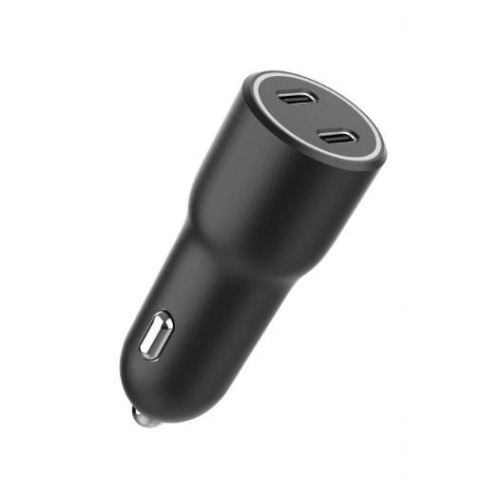 Ładowarka samochodowa 2xUSB-C PD 40W czarna Gembird