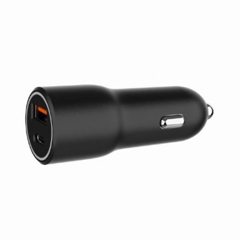 Ładowarka samochodowa USB-A/USB-C 38W PD czarna Gembird