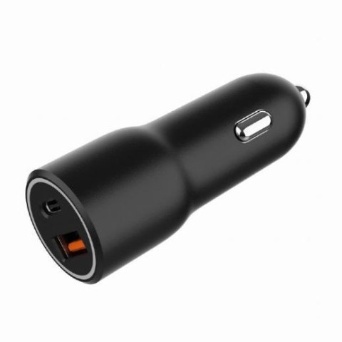 Ładowarka samochodowa USB-A/USB-C 38W PD czarna Gembird