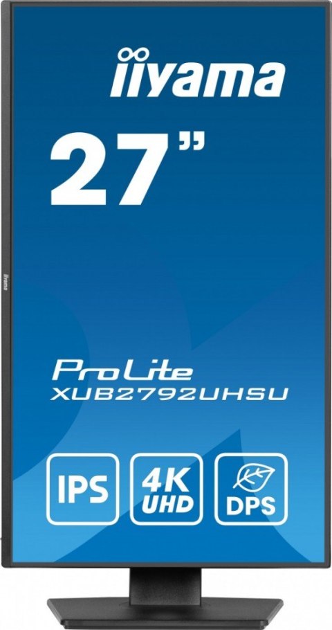 Monitor 27 cali XUB2792UHSU-B6,4K,IPS,DP,HDMI,USB-C IIYAMA