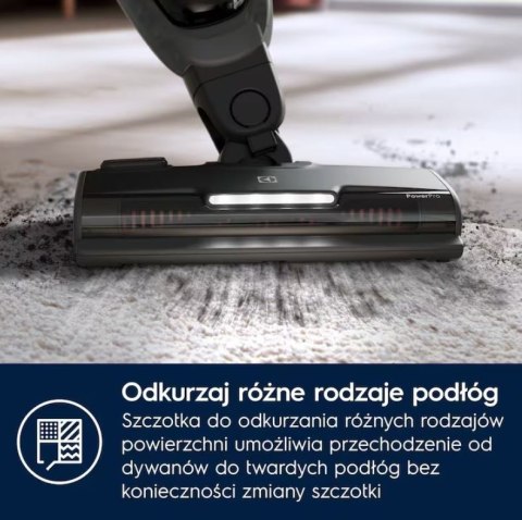 Odkurzacz pionowy Hygienic 500 Well UV ES52HB25SH 55 minut Electrolux