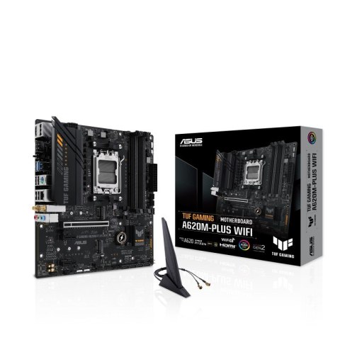 Płyta główna TUF GAMING A620M-PLUS WIFI AM5 4DDR5 HDMI/DP mATX Asus Płyta główna TUF GAMING A620M-PLUS WIFI AM5 4DDR5 HDMI/DP mATX Asus
