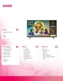 Telewizor LED 43 cale 43A6N Hisense