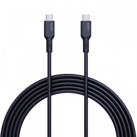 CB-SCC241 kabel USB-C - USB-C 1m 240W PD 5A 20V silikonowy czarny AUKEY