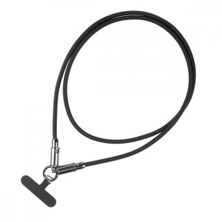 Kabel 2w1 USB C smycz 1.2 m czarny TB