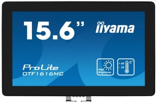 Monitor 16 cali OTF1616MC-B1, VA,poj.10pkt.1100cd,IP65, outdoor, VGA,HDMI,DP,RJ45 IIYAMA