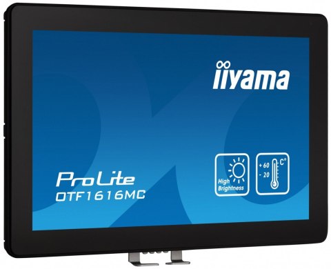 Monitor 16 cali OTF1616MC-B1, VA,poj.10pkt.1100cd,IP65, outdoor, VGA,HDMI,DP,RJ45 IIYAMA