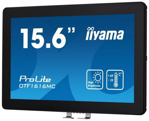 Monitor 16 cali OTF1616MC-B1, VA,poj.10pkt.1100cd,IP65, outdoor, VGA,HDMI,DP,RJ45 IIYAMA