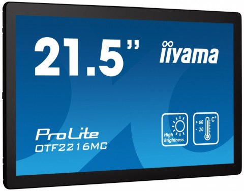 Monitor 22 cale OTF2216MC-B1, VA,poj.10pkt.1100cd,IP65,outdoor, VGA, HDMI,DP,RJ45 IIYAMA