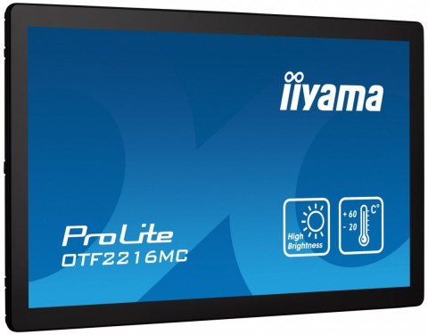 Monitor 22 cale OTF2216MC-B1, VA,poj.10pkt.1100cd,IP65,outdoor, VGA, HDMI,DP,RJ45 IIYAMA