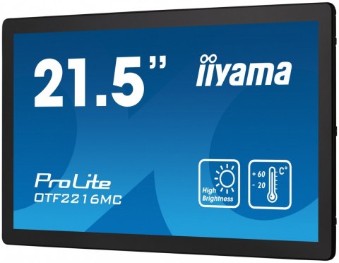 Monitor 22 cale OTF2216MC-B1, VA,poj.10pkt.1100cd,IP65,outdoor, VGA, HDMI,DP,RJ45 IIYAMA
