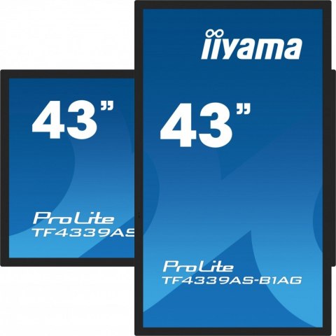 Monitor 43 cale TF4339AS-B1AG,IPS,4K,HDMIx2,DP,RJ45,3xUSB,40pkt, ANDROID,24/7 IIYAMA