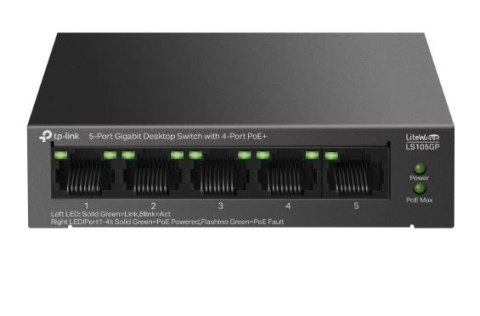 Przełącznik 5xGE PoE+ LS105GP TP-LINK Przełącznik 5xGE PoE+ LS105GP TP-LINK
