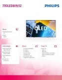Telewizor 77 cali OLED 77OLED819/12 Philips