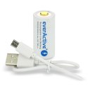 Akumulator 16340 3V Li-ion 700 mAh micro USB EverActive