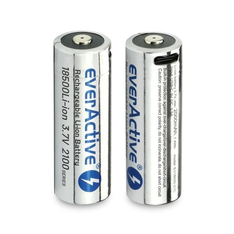 Akumulator 18500 3,7V Li-ion 2100 mAh USB-C EverActive Akumulator 18500 3,7V Li-ion 2100 mAh USB-C EverActive