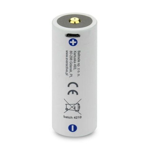 Akumulator 26650 3,7V Li-ion 5200 mAh micro USB EverActive Akumulator 26650 3,7V Li-ion 5200 mAh micro USB EverActive