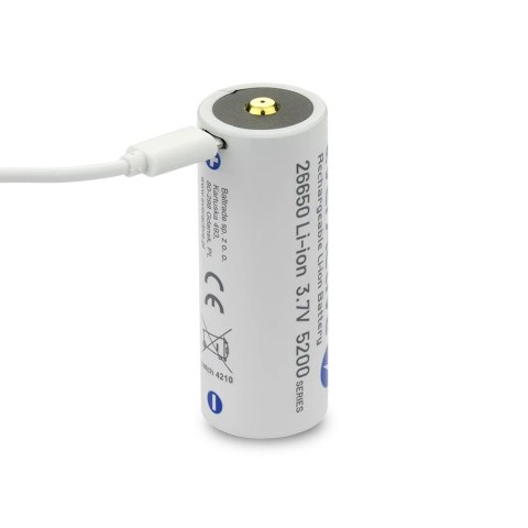 Akumulator 26650 3,7V Li-ion 5200 mAh micro USB EverActive Akumulator 26650 3,7V Li-ion 5200 mAh micro USB EverActive