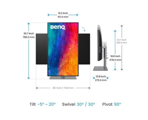 Monitor 31.5 cala PD3225U LED 5ms/2K/2000:1/HDMI/Czarny Benq Monitor 31.5 cala PD3225U LED 5ms/2K/2000:1/HDMI/Czarny Benq