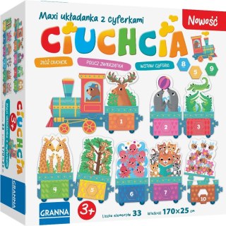 Puzzle Maxi układanka z dziurkami Ciuchcia