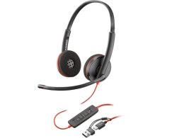 Słuchawki Blackwire 3220 USB-A/C 8X2J9A6 Czarne POLY
