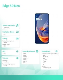 Smartfon Edge 50 neo 12/512 P Nautical Blue Motorola