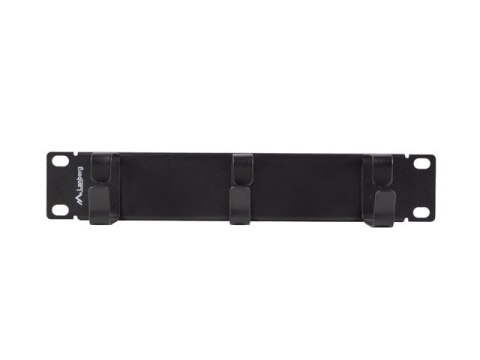 Organizer kabli 10 cali z 3 metalowymi uchwytami TYP B czarny Lanberg