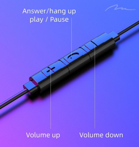 Słuchawki douszne Earphones All USB-C MT3609K Media-Tech